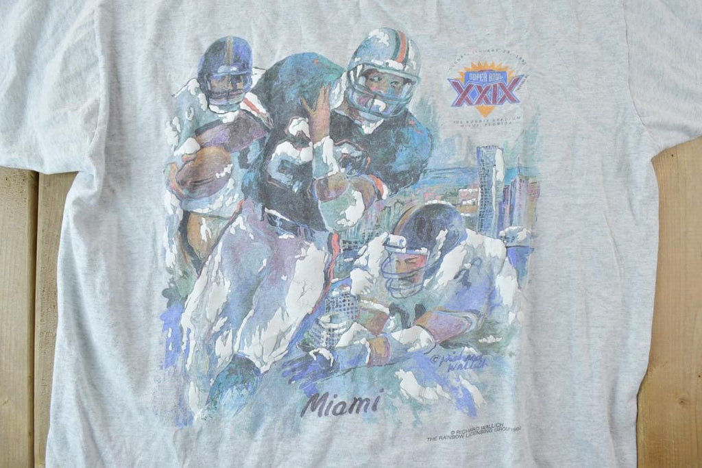Vintage 1994 Super Bowl XXIX Miami NFL Graphic T-Shirt