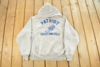 Vintage 1990s Champion Reverse Weave Patriot Track & Field Hoodie Sweatshirt Men's Small
