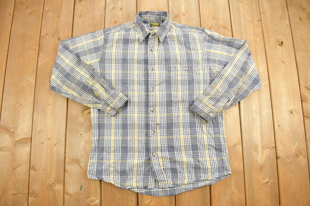 Vintage 1990s OshKosh Plaid Button Up Shirt