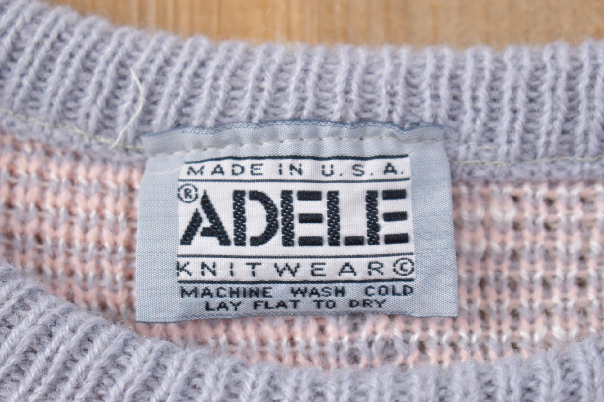 Vintage 1980s Adele Knitted Crewneck Sweater
