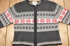 Vintage 1990s Cotton Ginny Knit Zip Up Sweater