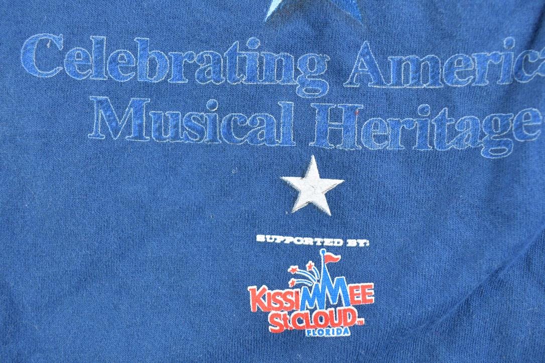 Vintage 1990s Walt Disney World Magic Music Days Cartoon Promo T-Shirt