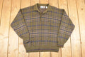 Vintage 1980s Florence Tricot Quarter Button Knit Sweater Men's L