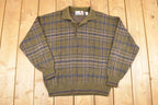 Vintage 1980s Florence Tricot Quarter Button Knit Sweater Men's L