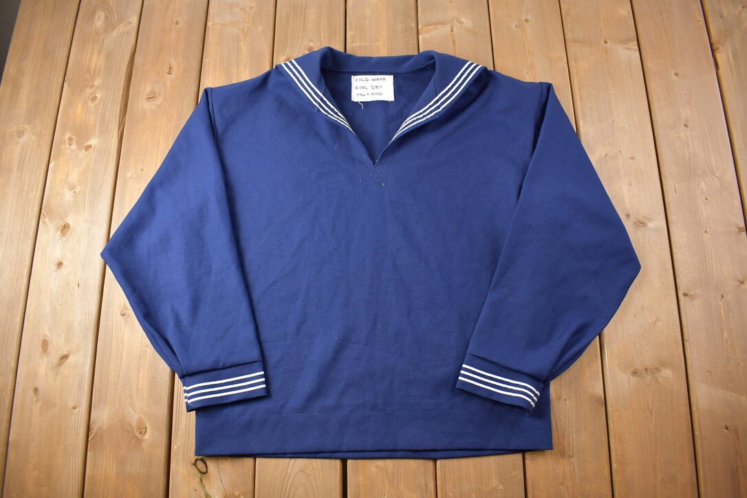 Vintage 1960s Naval Sweater / Navy Sweater / Vintage Navy Sweater / True Vintage /