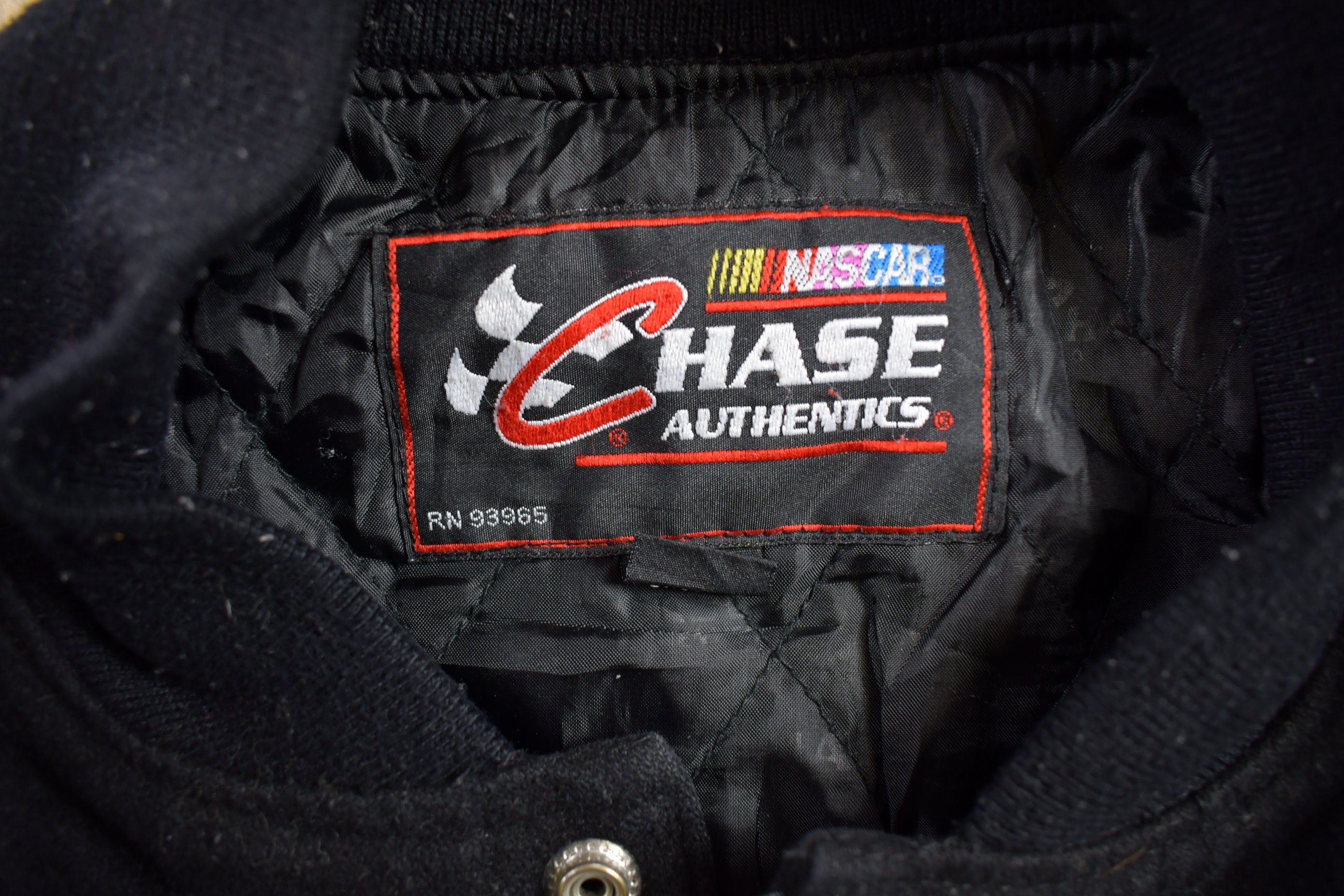 Vintage 1990s Mac Tools Leather Varsity Jacket
