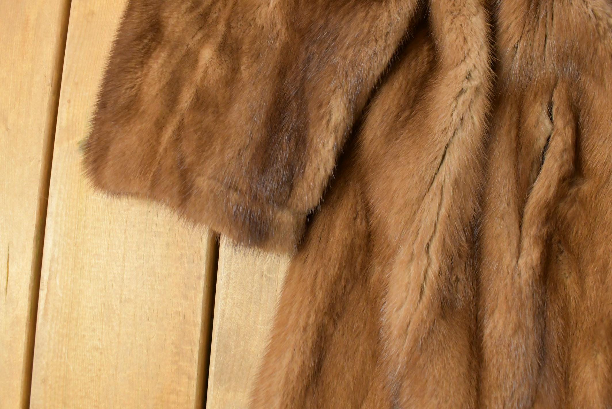 Vintage 1980s Mink Fur Coat Full Length Adult Large