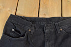 Vintage 1990s Lee Black Denim Jeans Size 36x32
