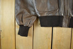Vintage 2000s US Wings A.C. Contract Leather Flight Jacket Men's Small