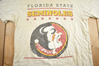 Vintage 1990s Florida State Seminoles Single Stitch Graphic T-Shirt Made In USA