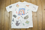 Vintage 1990s Dog Theme Graphic T-Shirt  Made In USA  Single Stitch  Streetwear  Nature T-Shirt  Outdoorsman