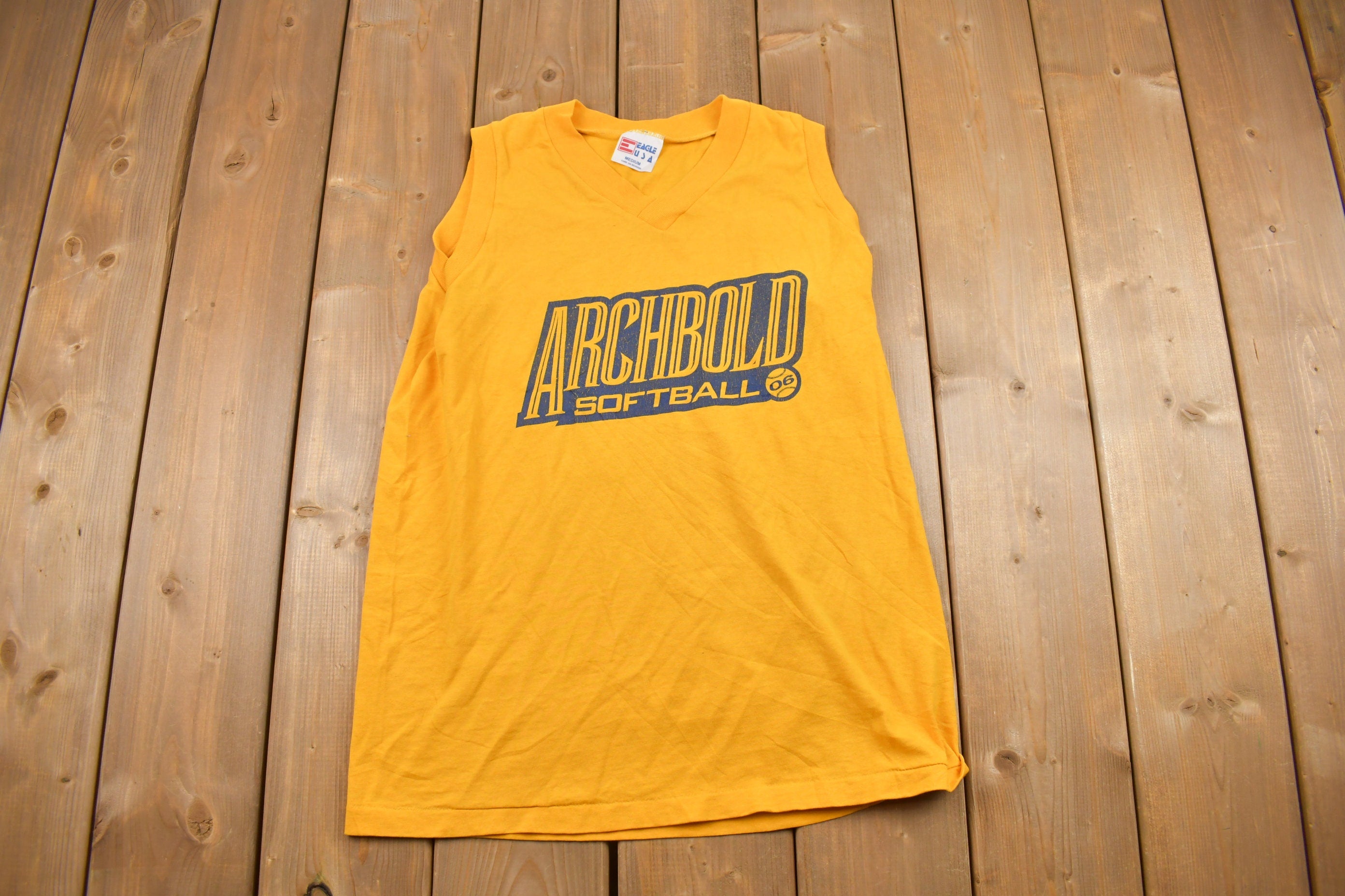 Vintage 1990s Archbold Softball Graphic Tank Top
