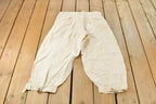 Vintage 1930s Linen Breeches Pants Trousers Men's 32 x 22.5