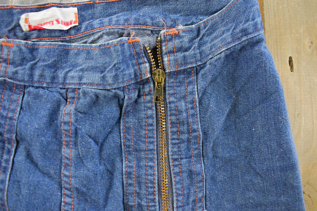 Vintage 1970s Young Stuff Bell Bottom Flare Denim Jeans Men's 30 x 29