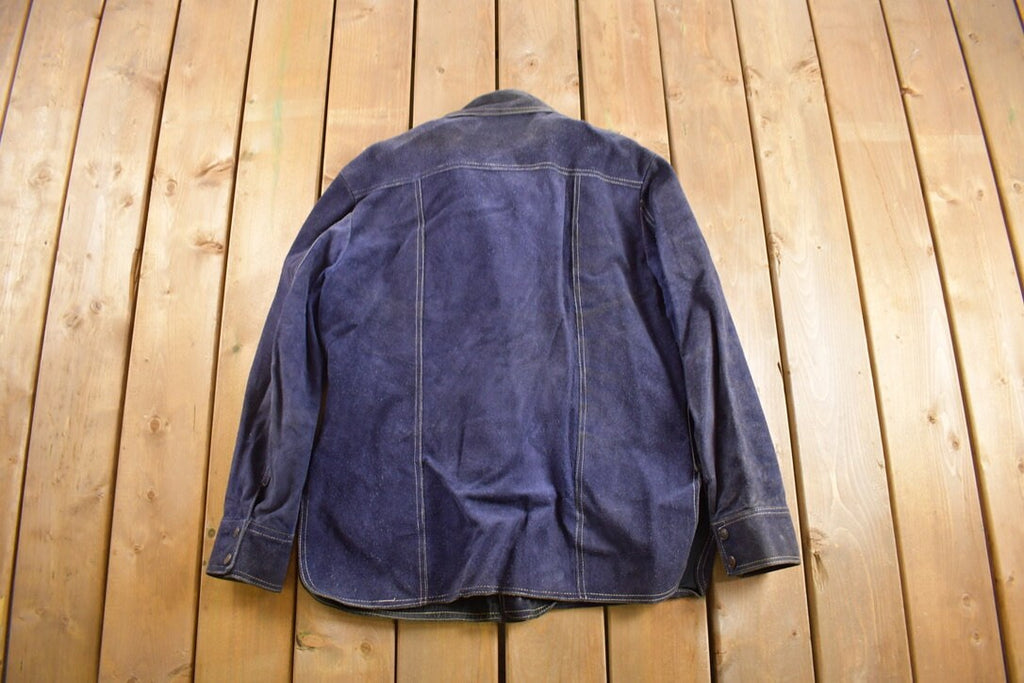 Vintage 1980s Genuine Leather Suede Jacket