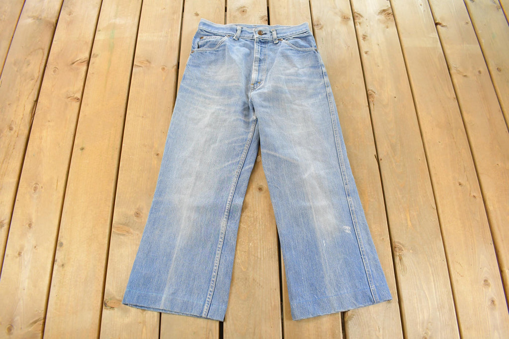 Vintage 1970s Flare Bell Bottoms Denim Jeans Youth 28 x 23