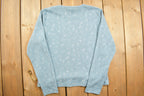 Vintage 1990s Womens Cute Leaf Pattern Woolrich Crewneck Sweater