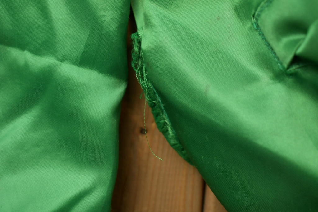 Vintage 1980s Kalona Iowa Satin Bomber Jacket