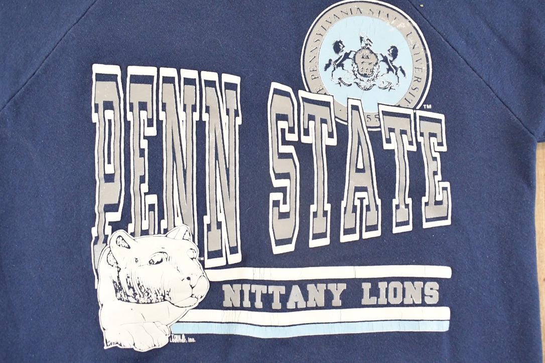 Vintage 1980s Penn State Screen Stars Best Crewneck Sweatshirt Men's M