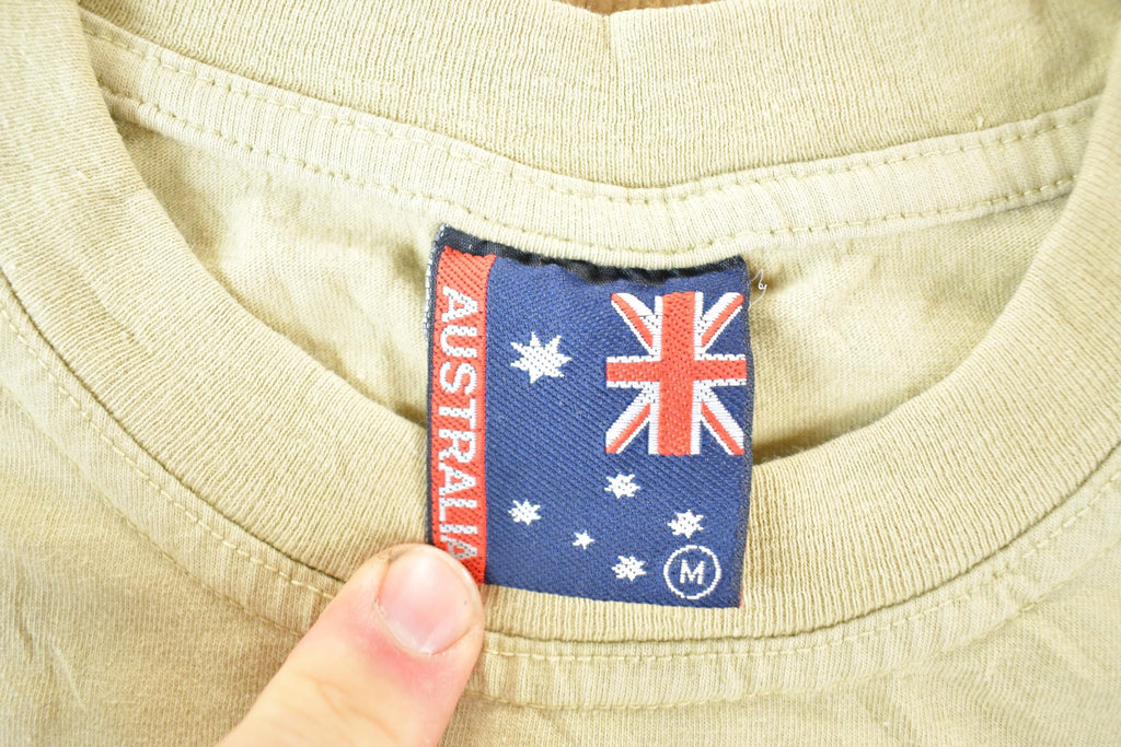 Vintage 1990s Australia Souvenir Map T-Shirt Mens M
