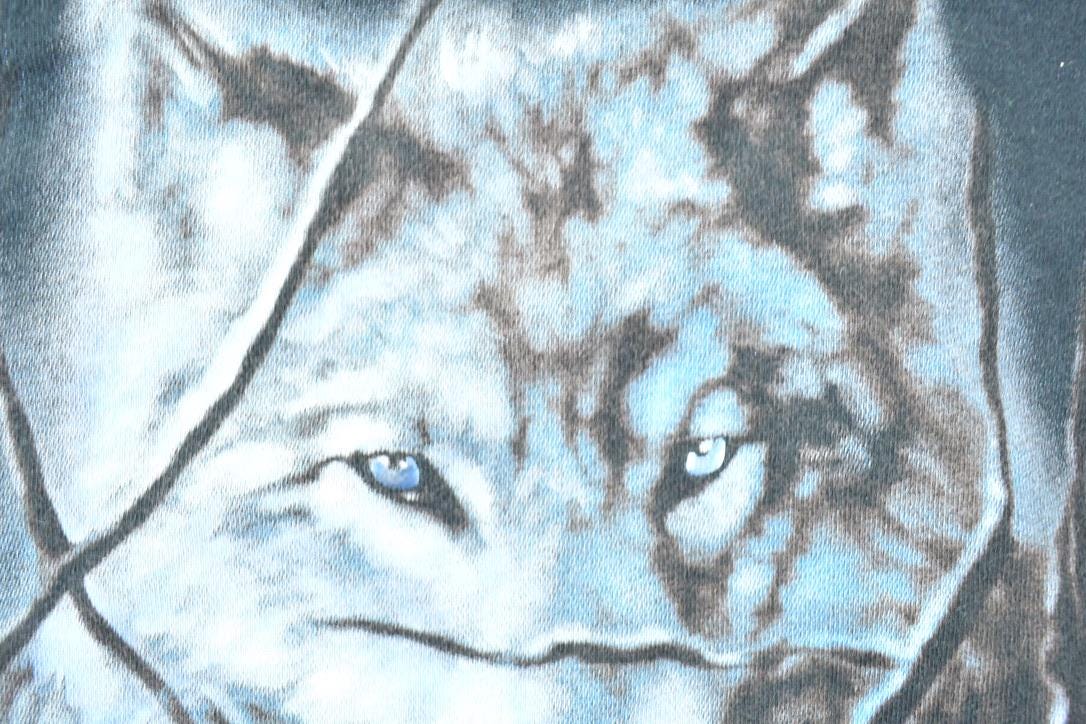 Vintage 1990s 2 Wolves Nature Crewneck / Souvenir / Vintage Sweatshirt / Outdoorsman / Wilderness Sweatshirt / Made In USA