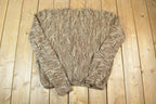 Vintage 1990s Coogi Made In Australia 3D knit 100% Cotton Abstract Pattern Crewneck Sweater