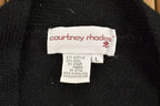 Vintage 1990s Courtney Rhodes Floral Cardigan Sweater