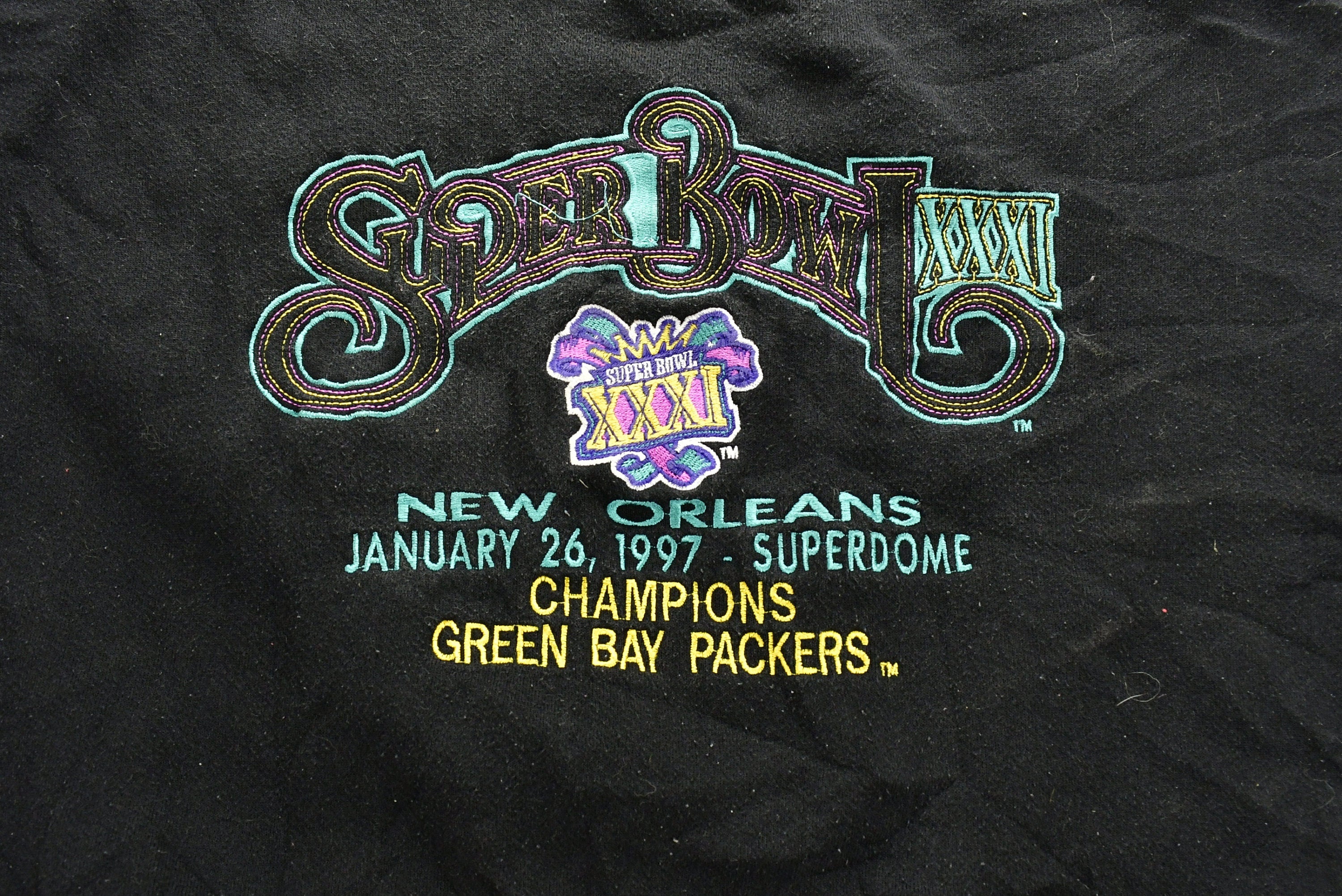 Vintage 1997 Green Bay Packers Super Bowl Crewneck Sweatshirt