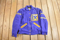 Vintage 1980s QEHS Wool Varsity Jacket