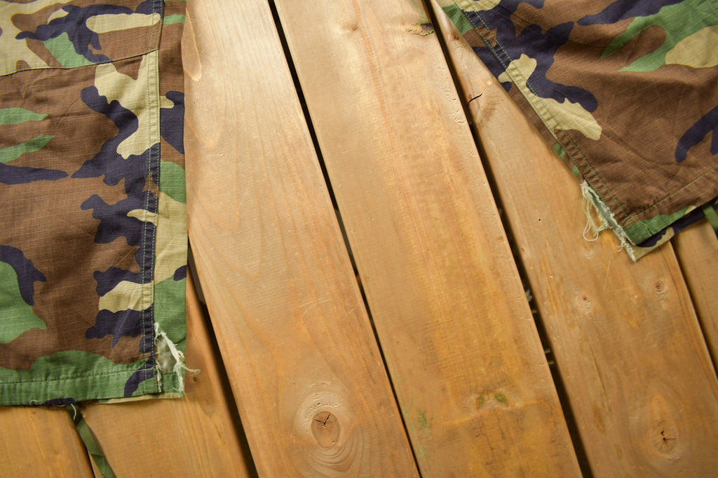 Vintage Army Woodland Camouflage Cargo Pants Size 34 x 30