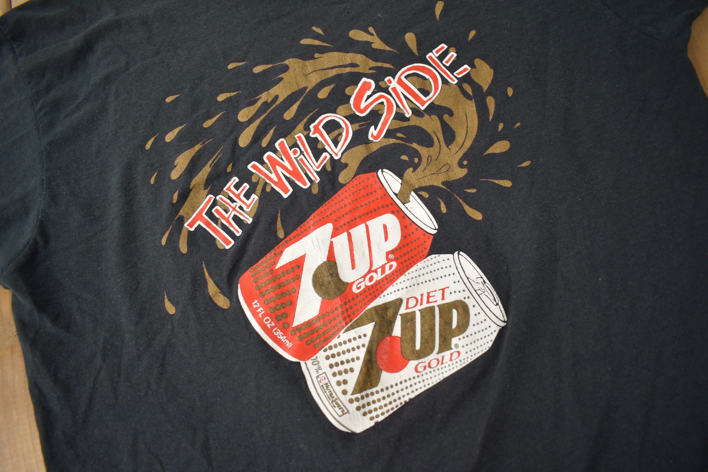 Vintage 1980s 7up The Wild Side Promo Single Stitch Graphic T Shirt Made In USA