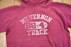 Vintage 1980s Mt Vernon Track Graphic Hoodie