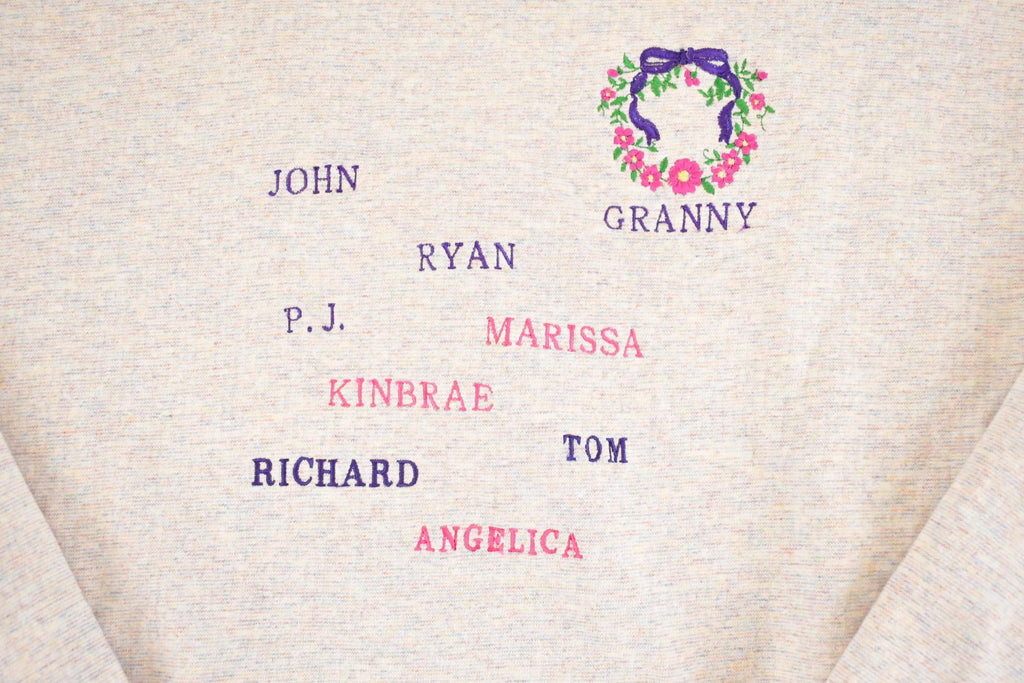 Vintage 1990s Cute Grandma Souvenir Crewneck Sweatshirt Womens M
