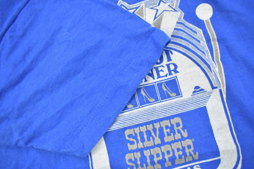Vintage 1990s Jackpot Winner Silver Slipper Las Vegas Souvenir T Shirt