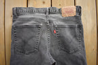 Vintage 1990s Levi's 603 Black Jeans Size 35x34 Vintage Denim