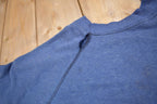 Vintage 1980s Distressed Blank Raglan Crewneck Sweatshirt