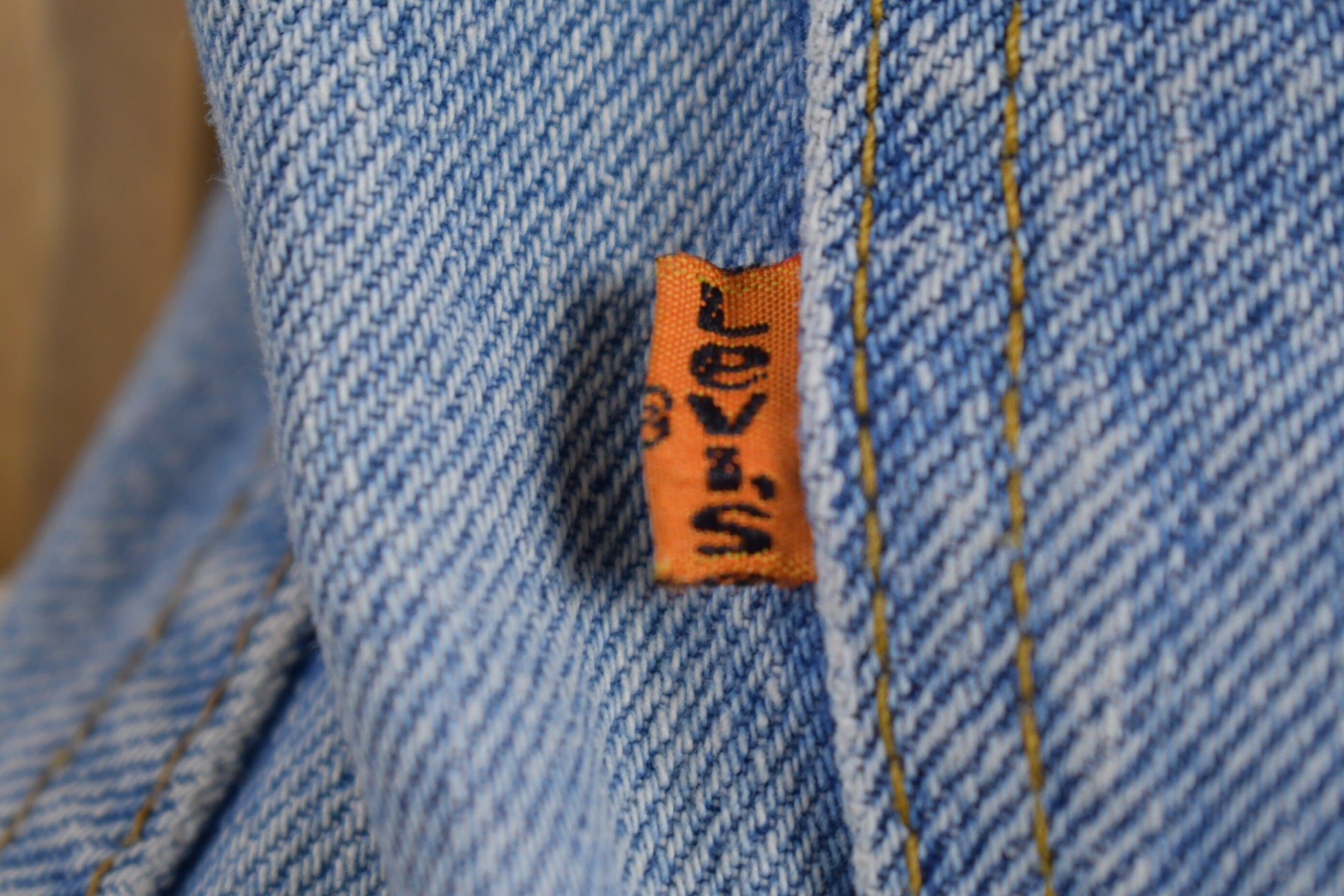 Vintage 80's Levi's 619 Orange Tab Jeans Size 31 x 26.5