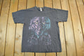Vintage 1990s Wolf All Over Print Graphic T-Shirt Men's Large