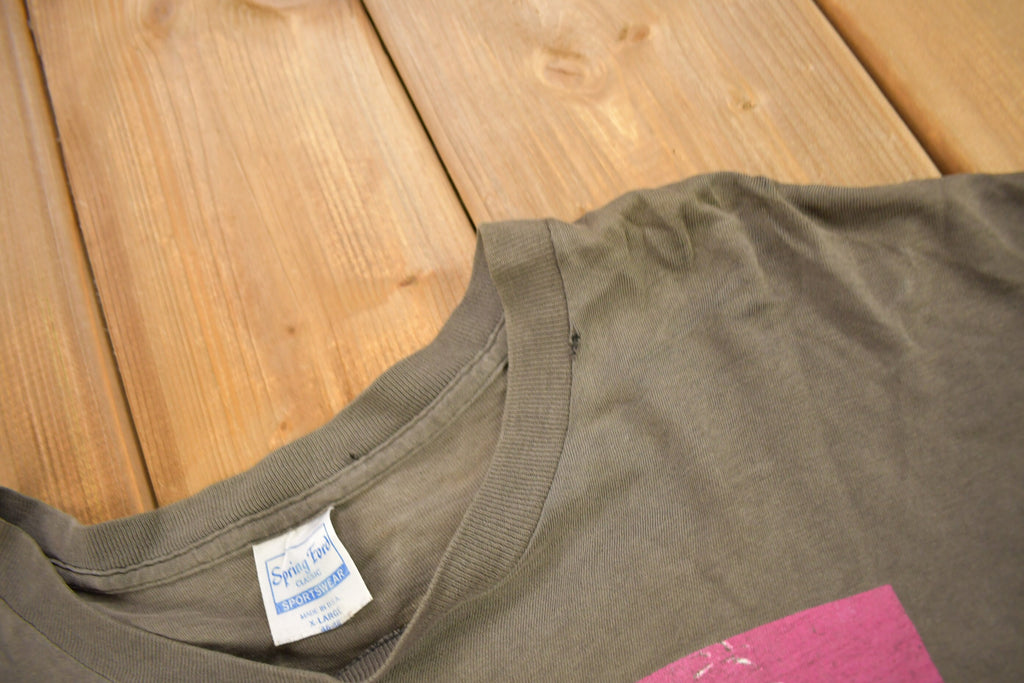 Vintage 1988 Bob Dylan Tour Graphic T-Shirt Band Tee