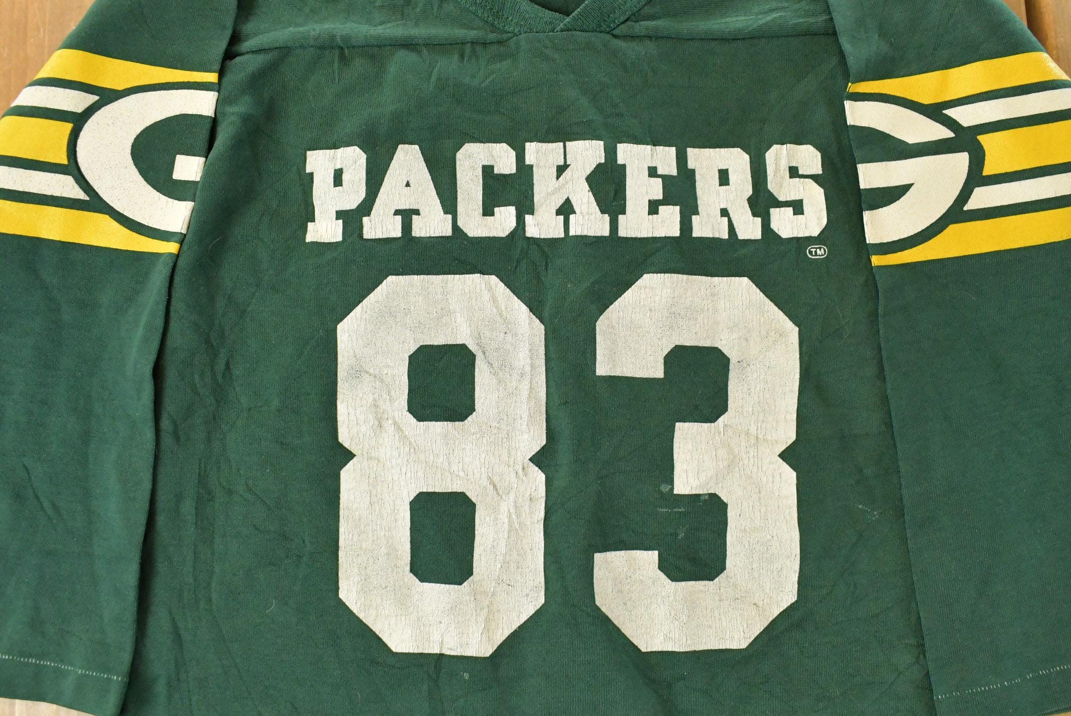 Vintage 1980s Green Bay Packers Rawlings NFL Jersey T-Shirt Youth Large