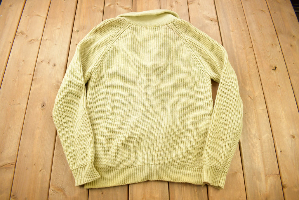 Vintage 1980s Gimbels Blank Acrylic Cardigan Sweater