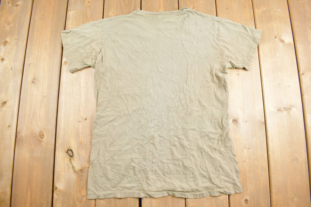 Vintage 1980s Blank Beige T Shirt
