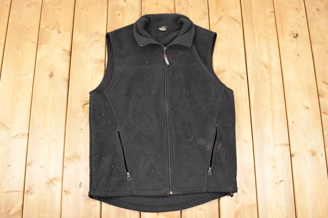 Vintage 1990s Polartec Fleece Outdoorsman Sweater Vest Men's L