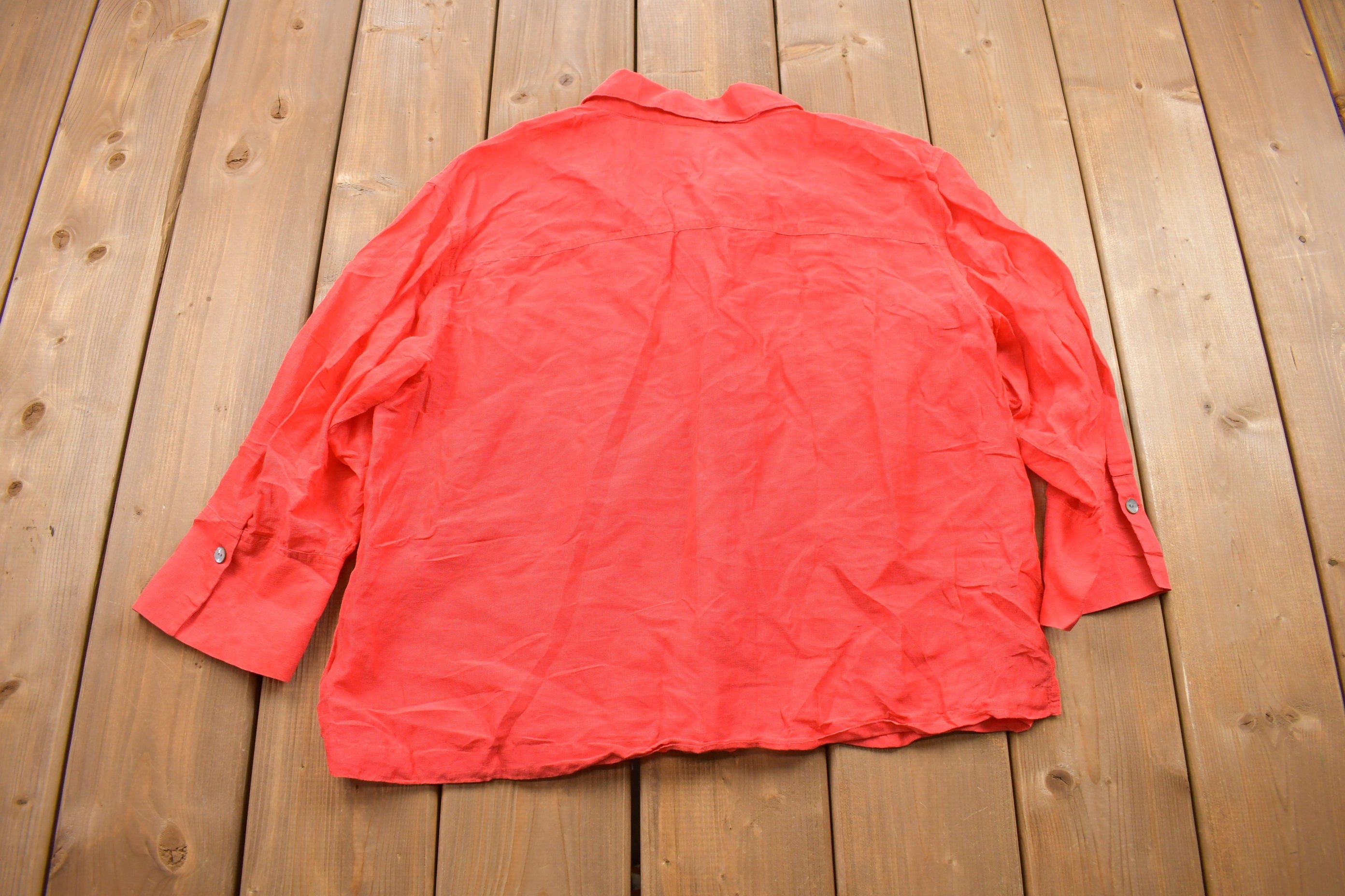 Vintage 1990s Chico's Design Women's Blouse Button Up Shirt