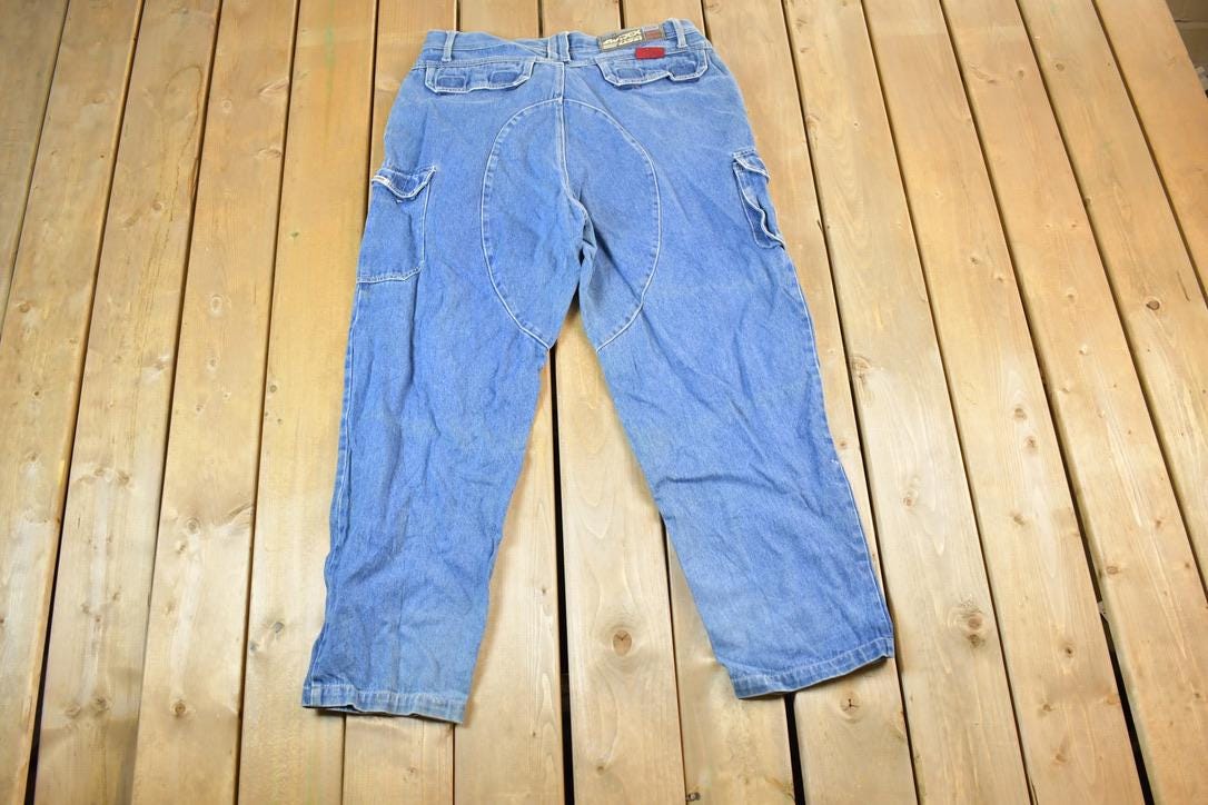 Vintage 1990s Crazy Avirex Denim Jeans Size 40 x 30