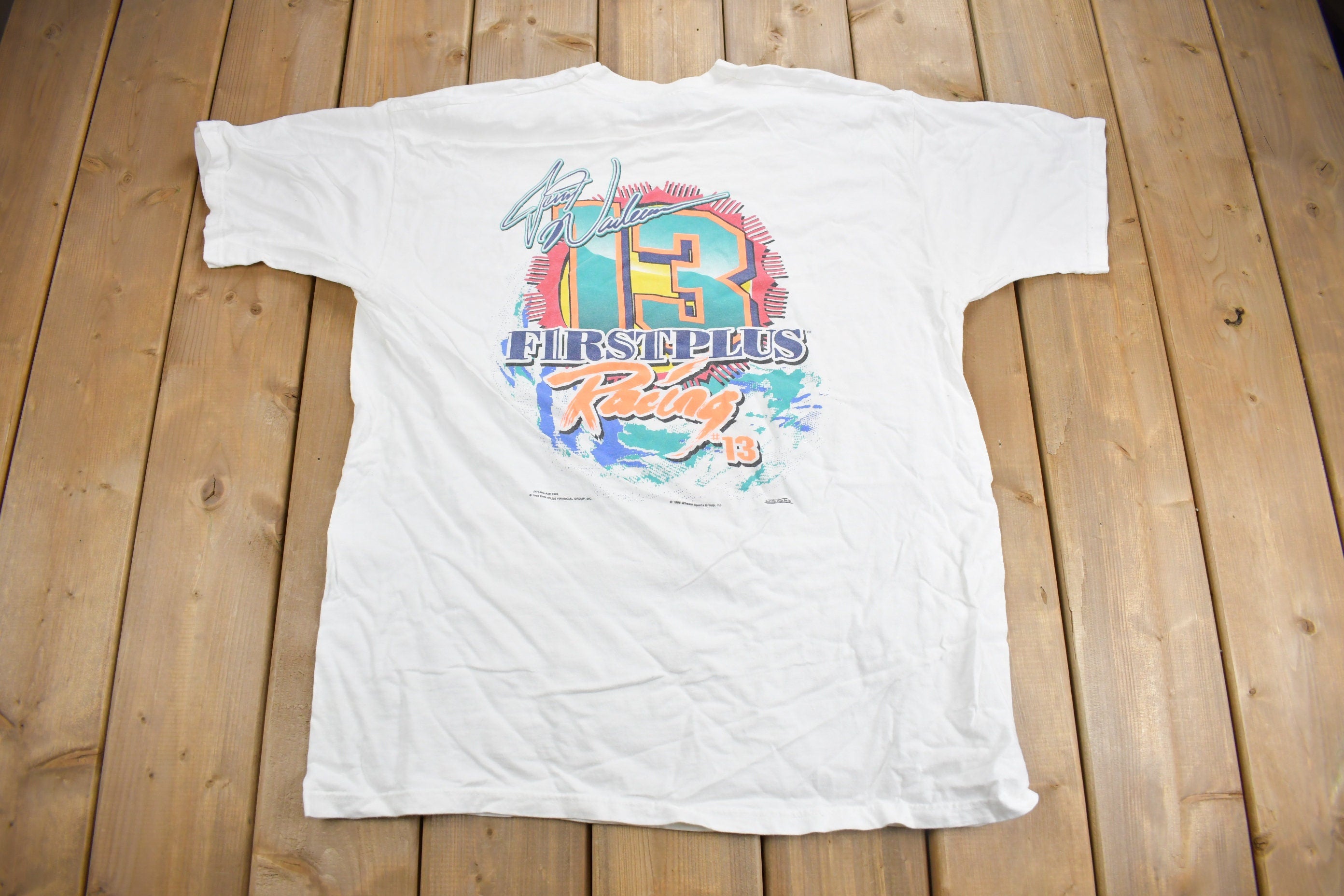 Vintage 1998 First Plus Racing NASCAR T-Shirt