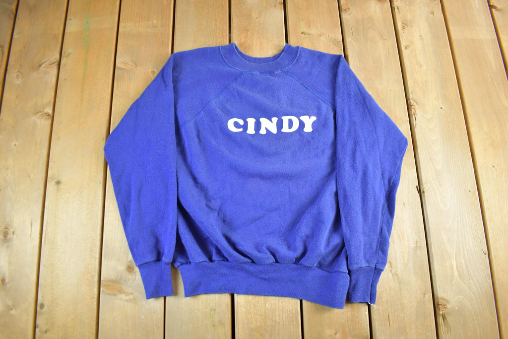 Vintage 1980s Parasport Cindy Blank Crewneck Sweatshirt Adult Small
