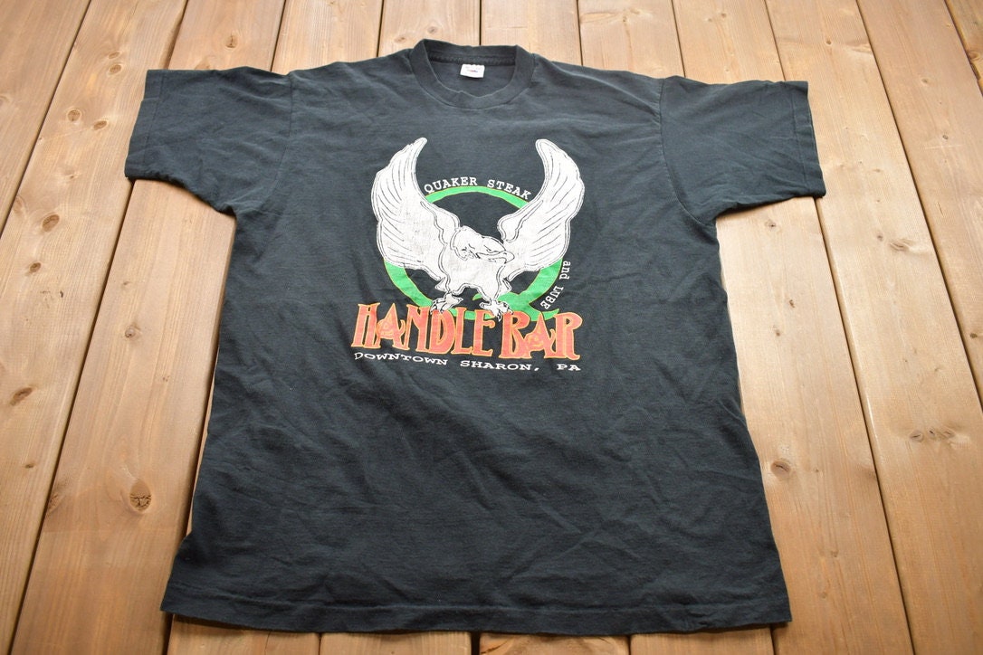 Vintage 1990s Handle Bar Downtown Sharon Pennsylvania Graphic T-Shirt