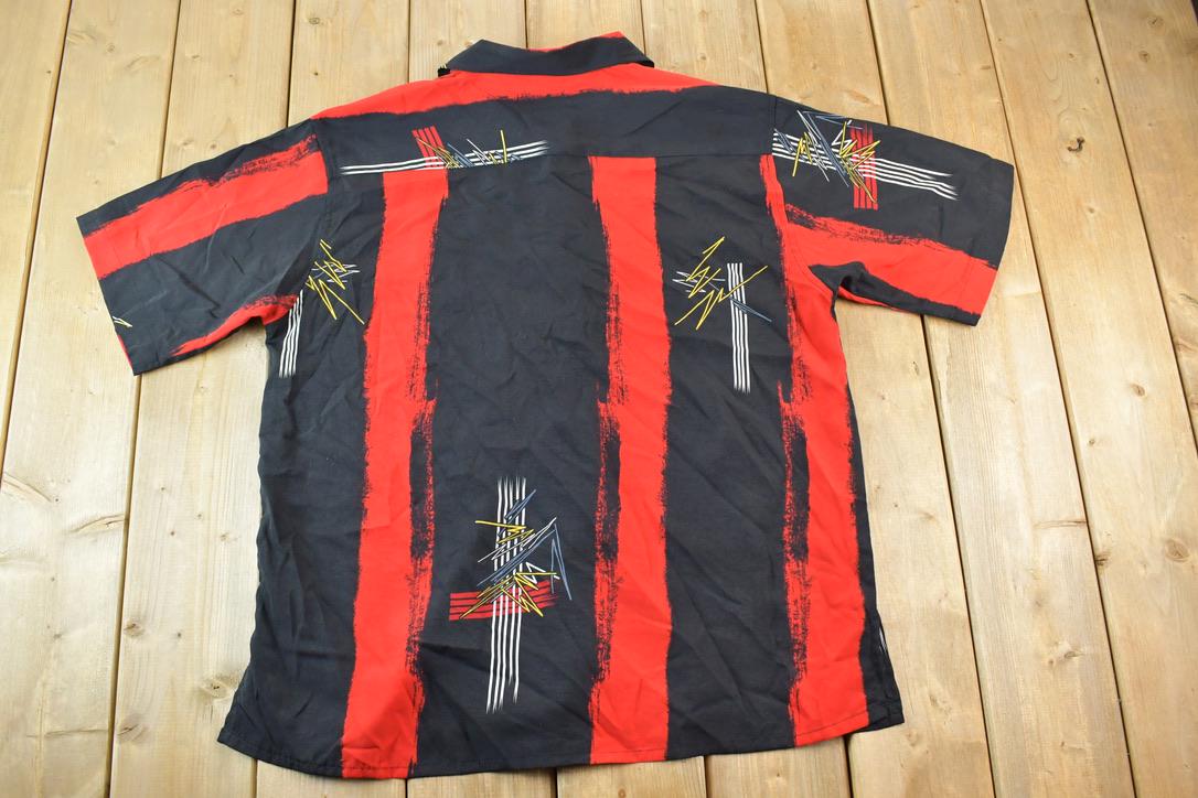 Vintage 1990s Giogio Berttynari Abstract Button Up Shirt