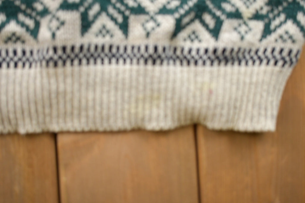 Vintage 1990s Northwest Territory Snow Graphic Knitted Sweater